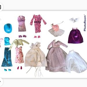 Huge Lot of Barbie Outfits & Pet Accessories